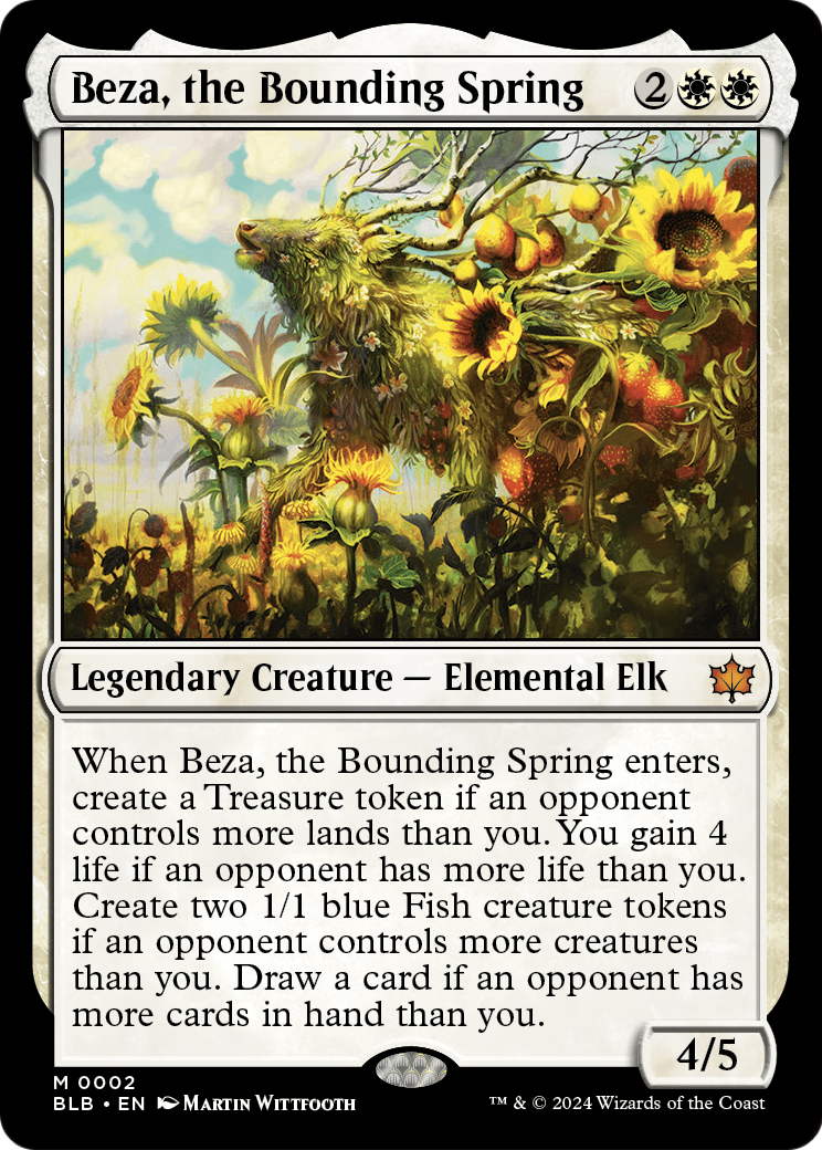 MAGIC: THE GATHERING  - Beza, the Bounding Spring (BLB-002) - Bloomburrow