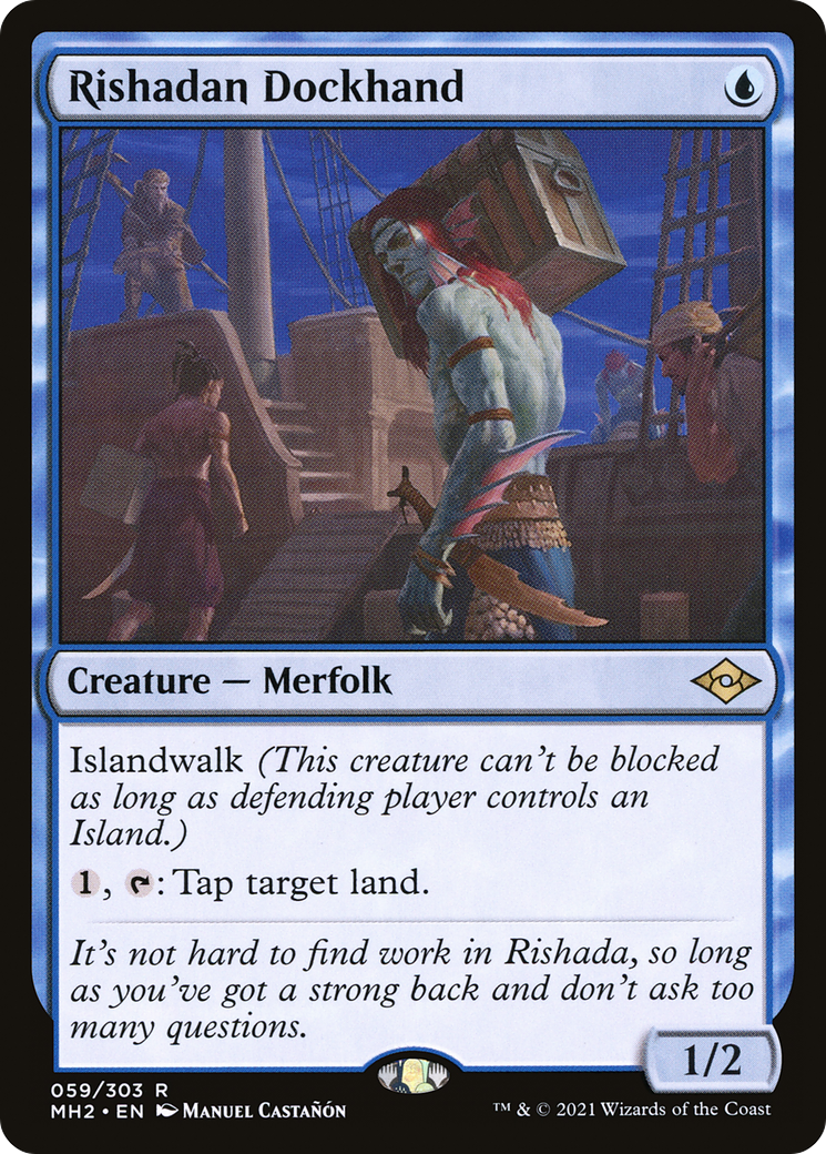 MAGIC: THE GATHERING  - Rishadan Dockhand (MH2-059) - Modern Horizons 2 Foil