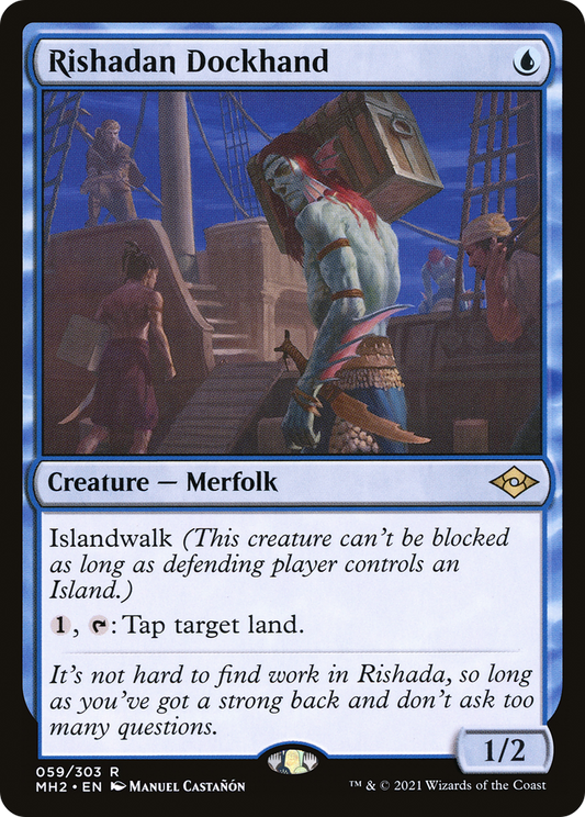 MAGIC: THE GATHERING  - Rishadan Dockhand (MH2-059) - Modern Horizons 2 Foil