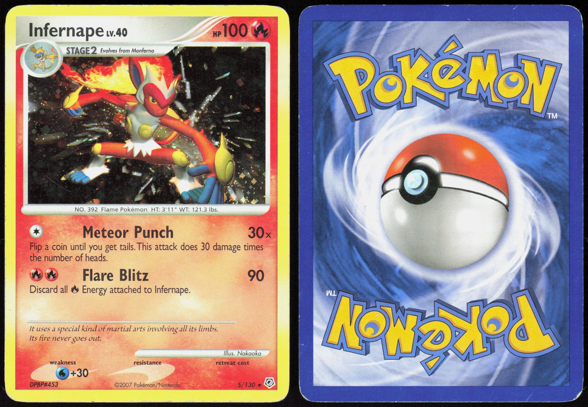 INFERNAPE 5/130 DIAMOND & PEARL POKEMON RARE HOLO MP