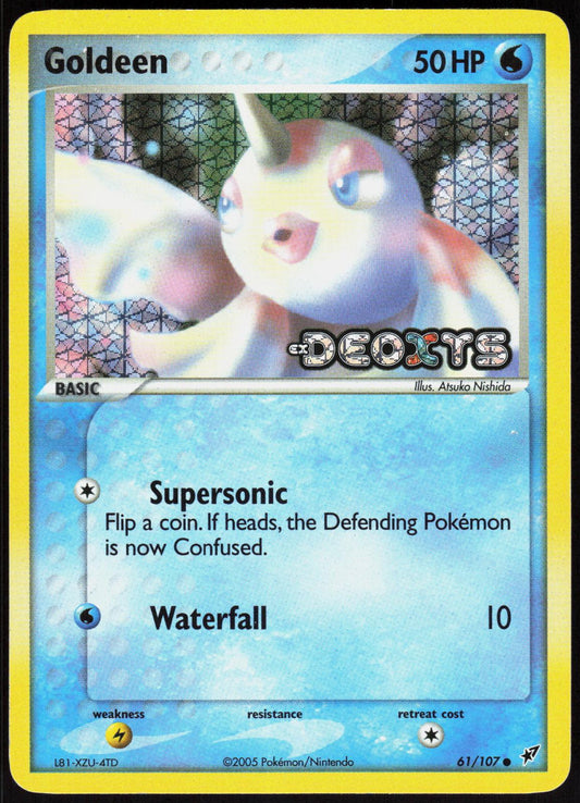 GOLDEEN 61/107 DEOXYS POKEMON COMMON REVERSE HOLO LP