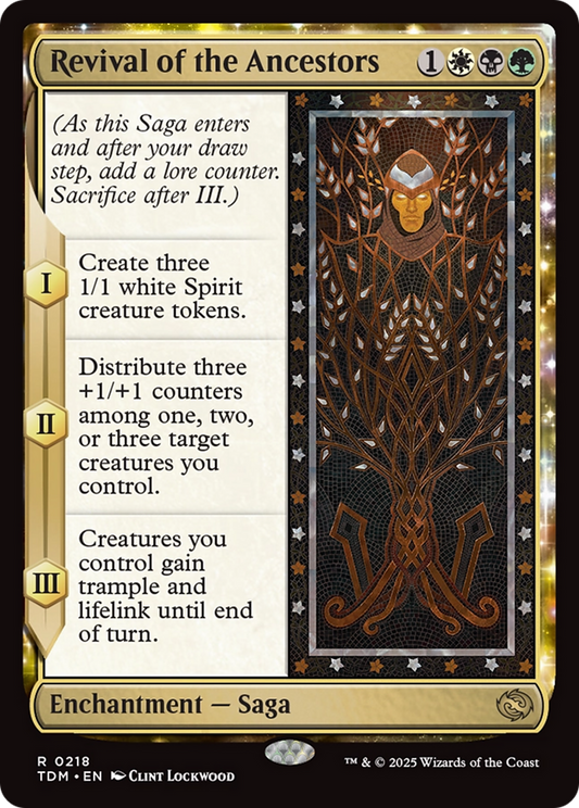 MAGIC: THE GATHERING  - Revival of the Ancestors (TDM-218) - Tarkir: Dragonstorm: (enchantment)