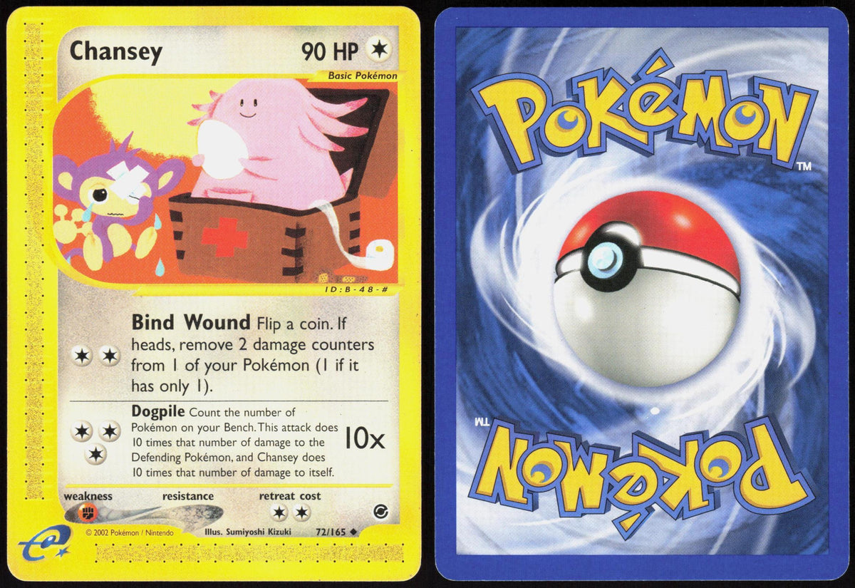 CHANSEY 72/165 EXPEDITION BASE SET POKEMON UNCOMMON LP