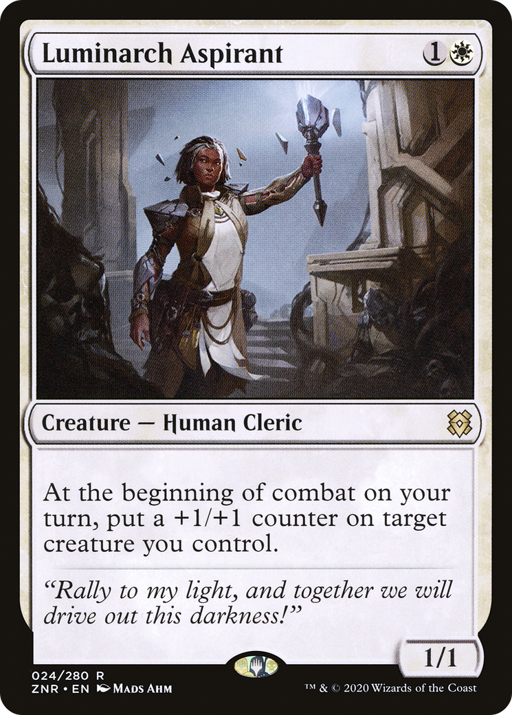 MAGIC: THE GATHERING  - Luminarch Aspirant (ZNR-024) - Zendikar Rising
