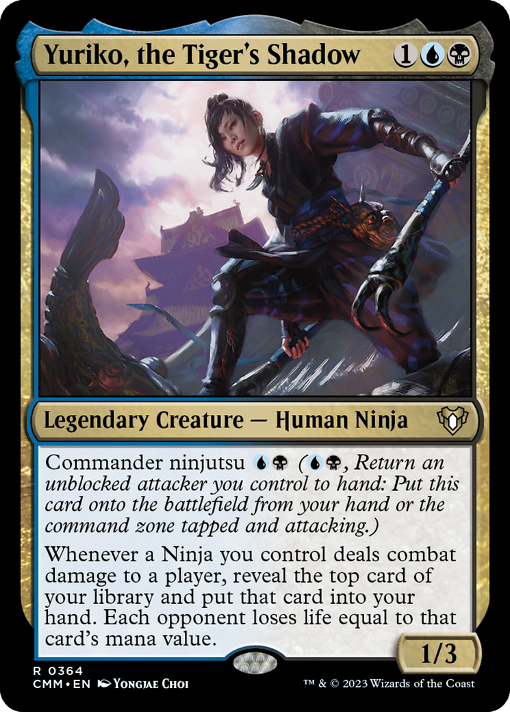 MAGIC: THE GATHERING  - Yuriko, the Tiger's Shadow (CMM-364) - Commander Masters Foil