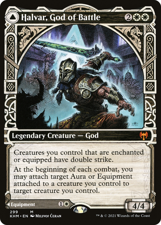 MAGIC: THE GATHERING  - Halvar, God of Battle (Showcase) (KHM-299) - Kaldheim: (Showcase) Foil