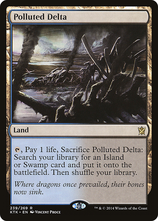 MAGIC: THE GATHERING  - Polluted Delta (KTK-239) - Khans of Tarkir