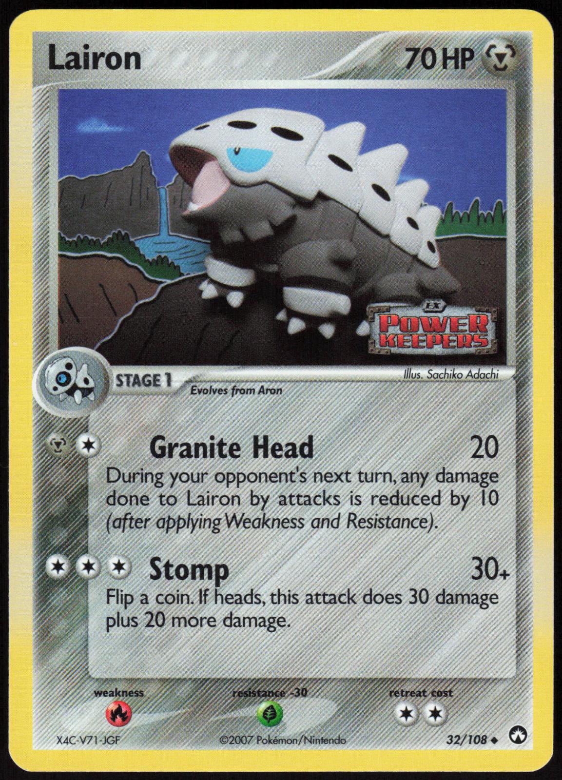 LAIRON 32/108 POWER KEEPERS POKEMON UNCOMMON REVERSE HOLO LP