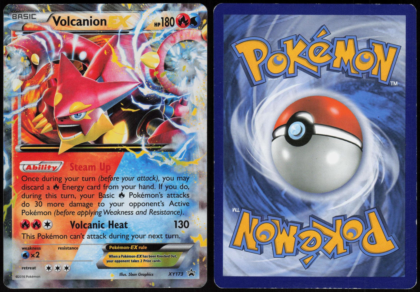 VOLCANION EX XY173 XY PROMO POKEMON PROMO HOLO MP