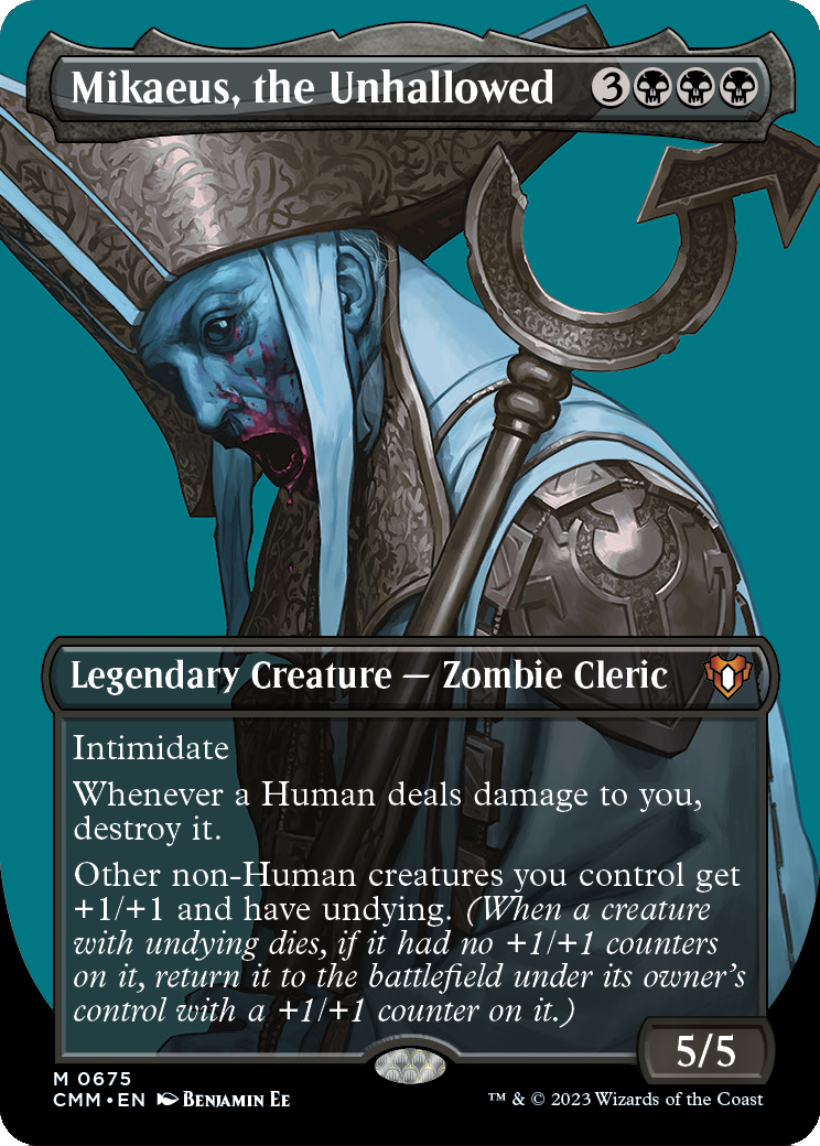 MAGIC: THE GATHERING  - Mikaeus, the Unhallowed (Borderless) (CMM-675) - Commander Masters Foil