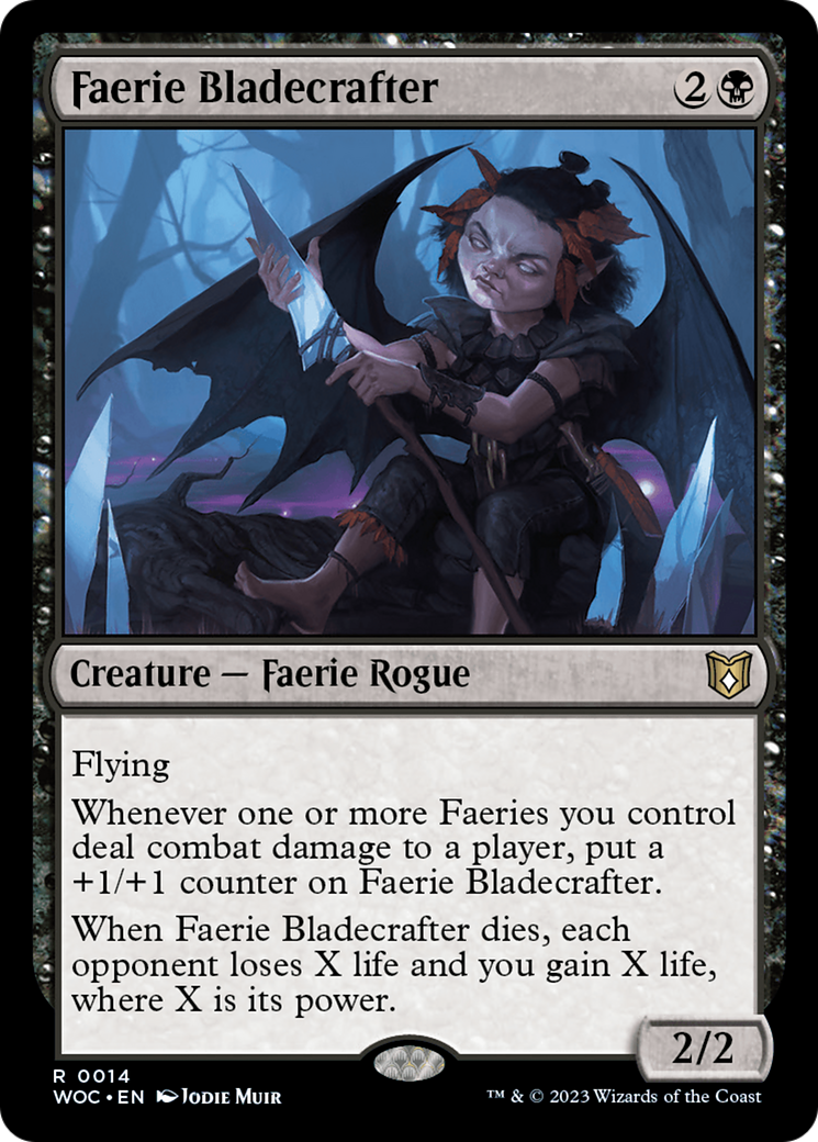 MAGIC: THE GATHERING  - Faerie Bladecrafter (WOC-014) - Wilds of Eldraine Commander