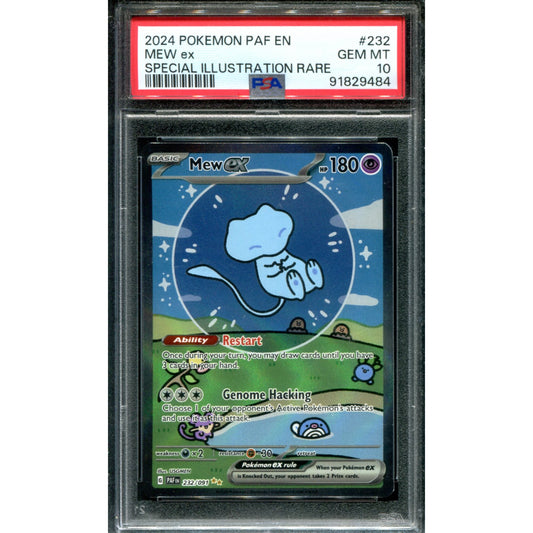 POKEMON TCG - MEW 232/091 POKEMON PSA 10 PALDEAN FATE ALTERNATE ART