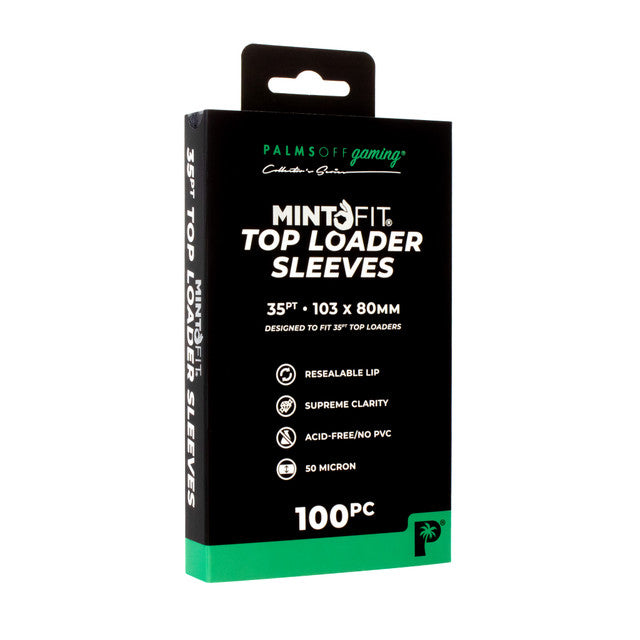 PALMS OFF - MintFit Top Loader Sleeves - 35pt - 100pc