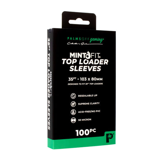 PALMS OFF - MintFit Top Loader Sleeves - 35pt - 100pc