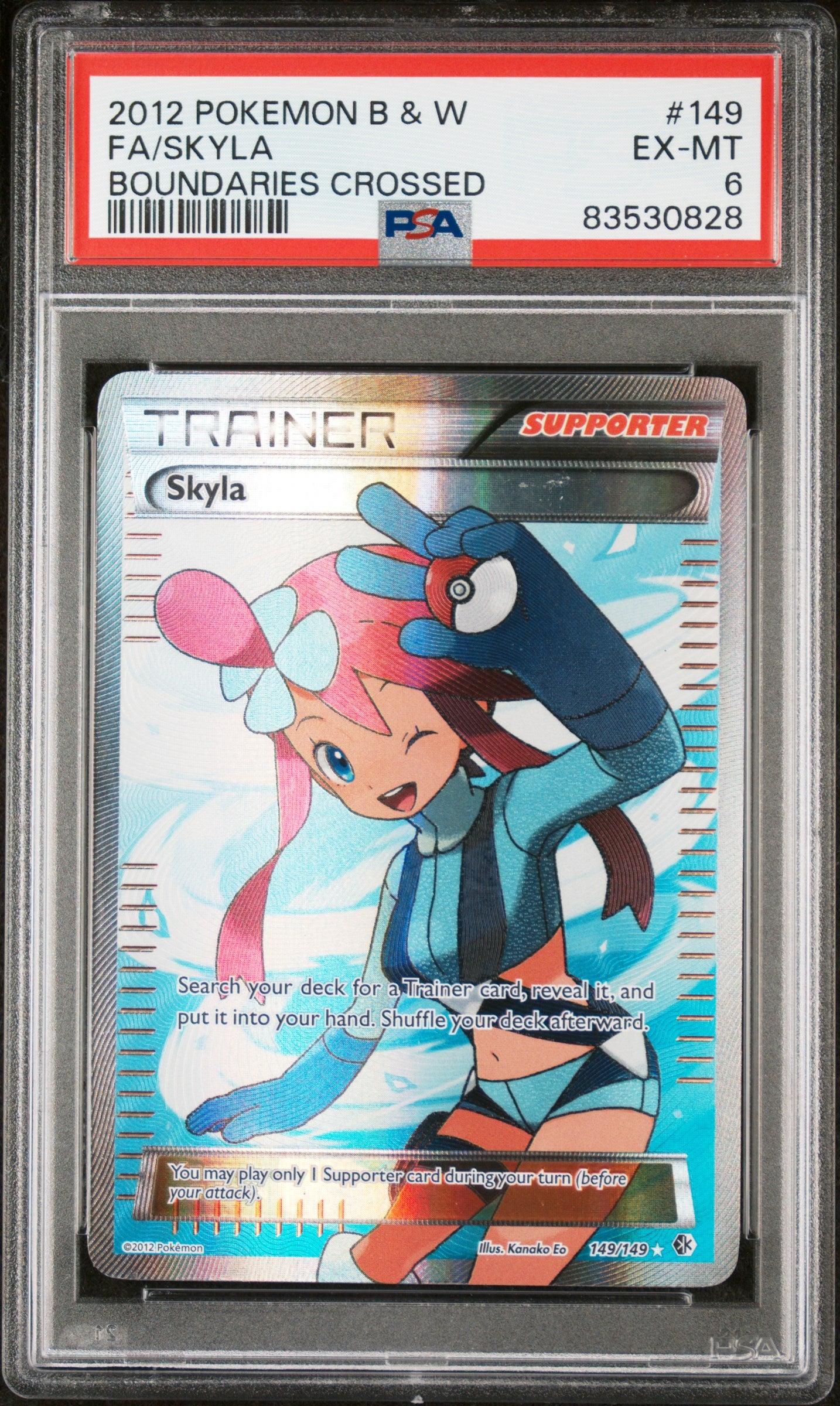 POKEMON TCG - SKYLA 149/149 PSA 6 BOUNDARIES CROSSED POKEMON