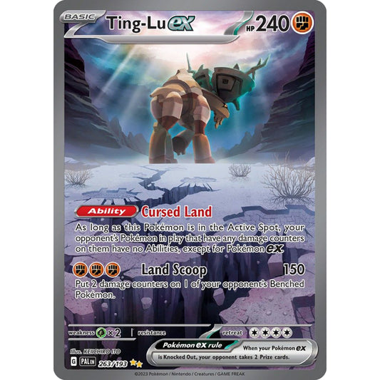 POKEMON TCG - TING-LU EX 174/142 PALDEA EVOLVED SPECIAL ILLUSTRATION RARE