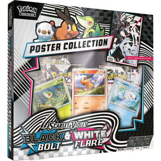 POKEMON TCG - Scarlet & Violet Black Bolt & White Flare Unova Poster Collection